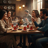 Paşabahçe 6'lı Çay Bardağı 130cc ve Porland Porselen 6'lı Çay Tabağı Set (Kolye,Küpe Hediyeli)