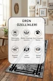 Mio Vintage Yıkanabilir Kaymaz Taban Dijital Baskılı Yolluk Halı