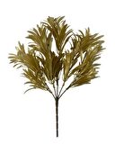 Yapay Çiçek Altın Gold Renk Podocarpus Demeti 7dal 48 Çiçek Garnitür Aradal Dekoratif Yapay Bitki