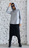 Kadın Sırt Dekolteli Kapüşonlu Sweatshirt 8075-2010