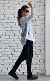 Kadın Sırt Dekolteli Kapüşonlu Sweatshirt 8075-2010