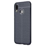 Gpack Huawei Y7 2019 Kılıf Niss Silikon Deri Görünümlü