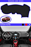 Nissan Juke 2010+ İçin Uygun Torpido Koruma Halısı Siyah Kenar Renk Mavi
