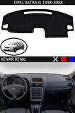 Opel Astra G 1998-2008 İçin Uygun Torpido Koruma Halısı Siyah Kenar Renk Siyah