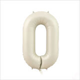 0 Yaş Rakam Krem Folyo Balon - 76 cm