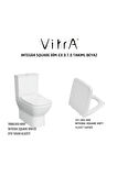 Integra Square Duvar Sıfır Klozet 7086L003-0092,Vitra Integra Square Klozet Kapağı 191-003-009