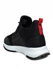 Celira Glc Siyah Kırmızı Erkek Fileli Sneaker Spor Ayakkabı