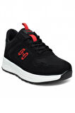 Celira Glc Siyah Kırmızı Erkek Fileli Spor Ayakkabı