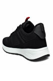 Celira Glc Siyah Kırmızı Erkek Fileli Spor Ayakkabı