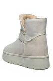 Celira Gls Krem İçi Kürklü Nubuk Kadın Bot & Bootie
