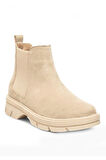 Celira Bej Lastikli Süet Kadın Bot & Bootie NSB945
