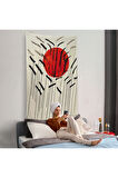 Alexander Calder - Kızıl Güneş ve Uzun Otlar Duvar Örtüsü - Cattails with Red Sun-8090