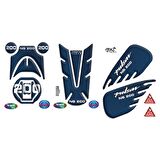 Wolf Tank Pad Mavi-Beyaz Bajaj Pulsar Ns200 2014-2023