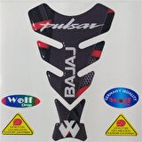 Wolf Tank Pad Bajaj Pulsar Siyah-Kırmızı