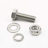AKB M6x50mm Altıköşe (Altıgen,Anahtar) Başlı Vida , Somun , Rondela ve Yaylı Pul  10 Takım  (rf145)