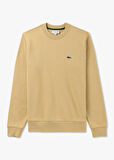 Lacoste Erkek Bej Klasik Fit Sweatshirt 