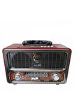 M-111Bt Şarjlı Nostaljik Radyo Usb/Sd/Mp3/Bluetooth Meier