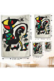 Joan Miro - Acıtmadan Vurun Duvar Örtüsü-8096