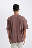 DeFacto Oversize Fit Bisiklet Yaka Kısa Kollu Tişört C7160AX24SMBN577