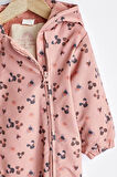 Next Baby Pembe Desenli Tam Polar Astarlı Astronot Tulum