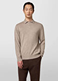 Alpha Studio Polo Yaka Slim Fit Gri Erkek Kazak AU-7040B JUMPER POLO
