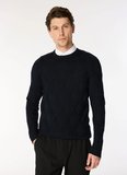 Alpha Studio Bisiklet Yaka Slim Fit Lacivert Erkek Kazak AU-7050C CREW NECK