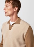 Alpha Studio Polo Yaka Slim Fit Kahve Erkek Kazak AU-7244B JUMPER POLO