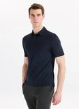 Alpha Studio Lacivert Erkek Slim Fit Polo T-Shirt AU-1332B ICE COTTON POLO