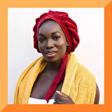 Cantu Mikrofiber Saç Kurutma Bonesi - Bordo