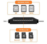 USB 3.0 OTG iPhone/Android/Type C  Çok fonksiyonlu kart okuyucu  mikro SD TF kart okuyucu adaptör