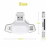 USB 3.0 OTG iPhone/Android/Type C  Çok fonksiyonlu kart okuyucu  mikro SD TF kart okuyucu adaptör