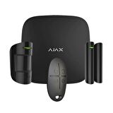 AJAX Hub Kit / StarterKitHub 9bölgeli (Zon) GSM+GPRS Kablosuz Alarm Seti KeyPad YOK SİYAH