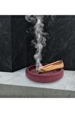 Sermo Tütsülük - Klasik Tütsü Için Seramik Tütsülük (Bordo)