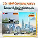 Rexing C2 2K+1080P WiFi Araç Kamerası + 32GB SD Kart
