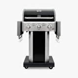 Kenmore Gazlı Barbekü 3 Ocaklı Siyah - Metal
