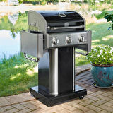Kenmore Gazlı Barbekü 3 Ocaklı Siyah - Metal