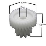 Braun G1500 G1300 G1100 G3000 KGZ3 KGZ4 KGZ31 Kıyma Makinesi Çift Dişlisi Uyumlu