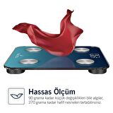 Nautica Gradient Collection Vücut Analizli Akıllı Bluetooth Tartı Baskül Navy Mavi