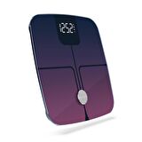 Nautica Gradient Collection Plus Vücut Analizli Akıllı Bluetooth Tartı Baskül Navy Mor