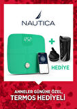 Nautica Vücut Analizli Smart Akıllı Bluetooth Tartı Baskül + Nautica 500 ml Termos Hediyeli