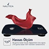 Nautica Classic Collection Plus Vücut Analizli Akıllı Bluetooth Tartı Baskül Kırmızı