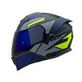 Sway Çene Açılır Kask Sw 912 B1 Mavi