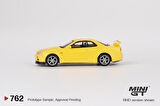 Mini Gt Nissan Skyline GT-R (R34) V-Spec Lightning Yellow 762