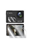 SJCAM SJ8 Pro 4K Action Camera ile uyumlu IPG Ekran Koruyucu (2 Adet)