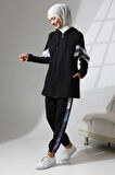 Kadın Mevsimlik Penye Alt Üst Spor Ve Rahat Ikili Tunik Pantolon Şık Tesettür Takım