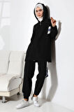Kadın Mevsimlik Penye Alt Üst Spor Ve Rahat Ikili Tunik Pantolon Şık Tesettür Takım