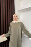 Kalina Model İthal Pike Kumaş Cep Detaylı Kadın Takım