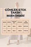 Kadın 100% Pamuk Modal Krem Gömlek Etek Tesettür Takım
