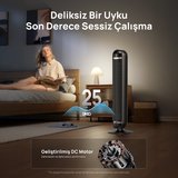 DREO Nomad TFT414 Kule Tipi Vantilatör 36 İnç 8 Hız, 4 Mod, 90° Salınım, Sessiz Çalışma, Kumandalı, LED Ekran Siyah