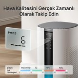 Air Purifier 337S Akıllı Hava Temizleyici, 3 Aşamalı HEPA Filtre, PM2.5 Sensör, LED Ekran Beyaz
